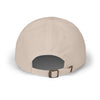 Back view of beige World's Greatest Player Classic Dad Cap showing adjustable strap and unstructured design.