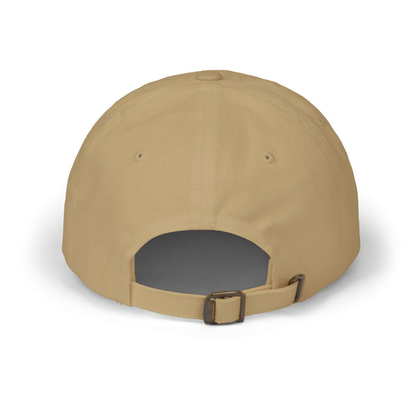 Back view of the World's Greatest Player Classic Dad Cap in beige, featuring adjustable strap for perfect fit and casual style.
