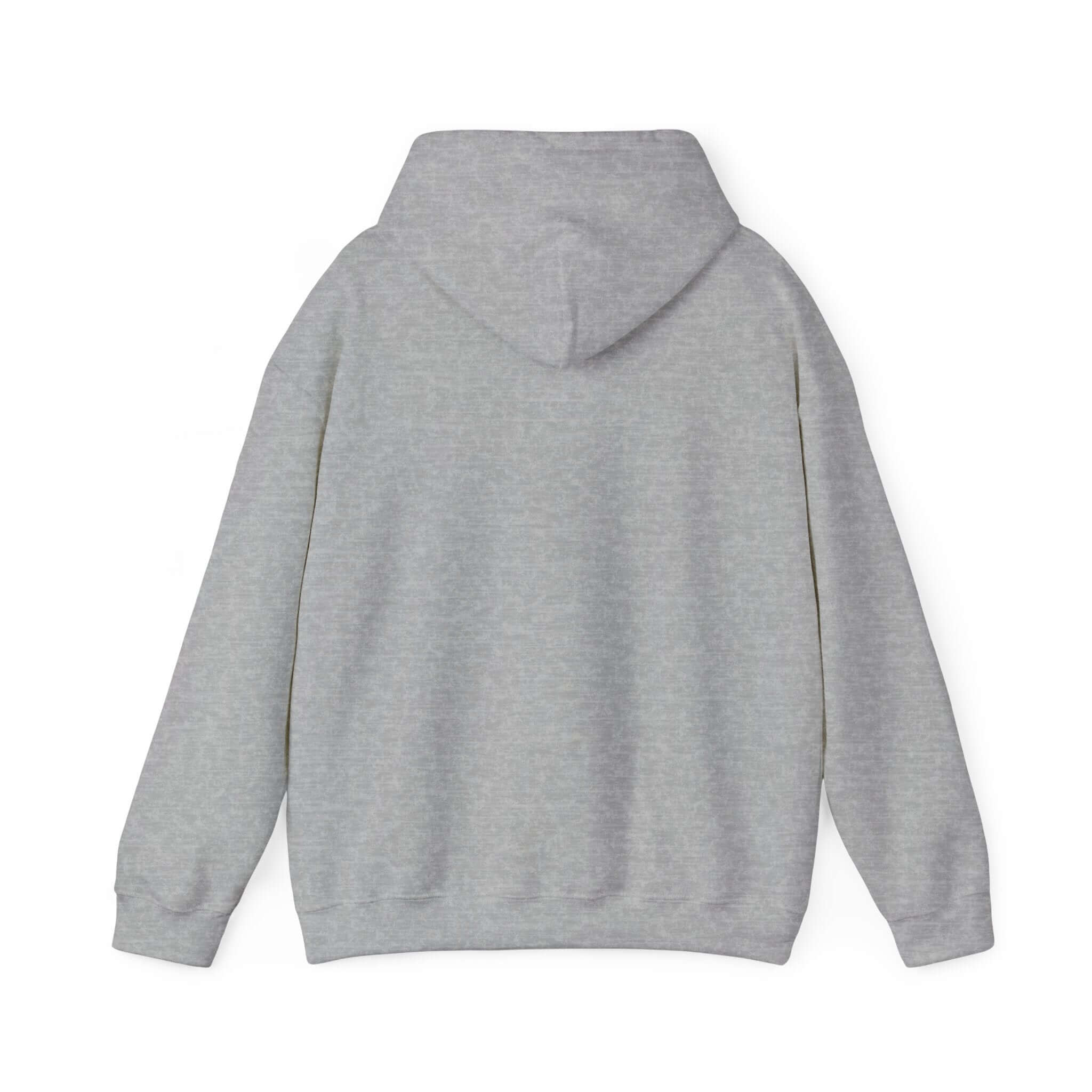 Back view of gray World's Greatest Player hooded sweatshirt