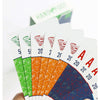 Hand & Foot Remastered expansion card decks shown, featuring original designs with color variations for up to 8 players.