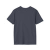 Back view of "Being a Mother" gray softstyle t-shirt made of 100% ring-spun cotton, perfect gift for mothers.