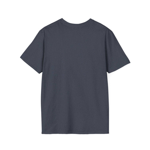 Back view of "Being a Mother" gray softstyle t-shirt made of 100% ring-spun cotton, perfect gift for mothers.