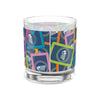 10oz Hand & Foot Remastered Rocks Glass with vibrant wraparound prints, ideal for whiskey and cocktails, elevates any occasion.