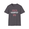 Being a Mother Softstyle T-Shirt gift for mom in dark gray with printed slogan, made from 100% ring-spun cotton for comfort.