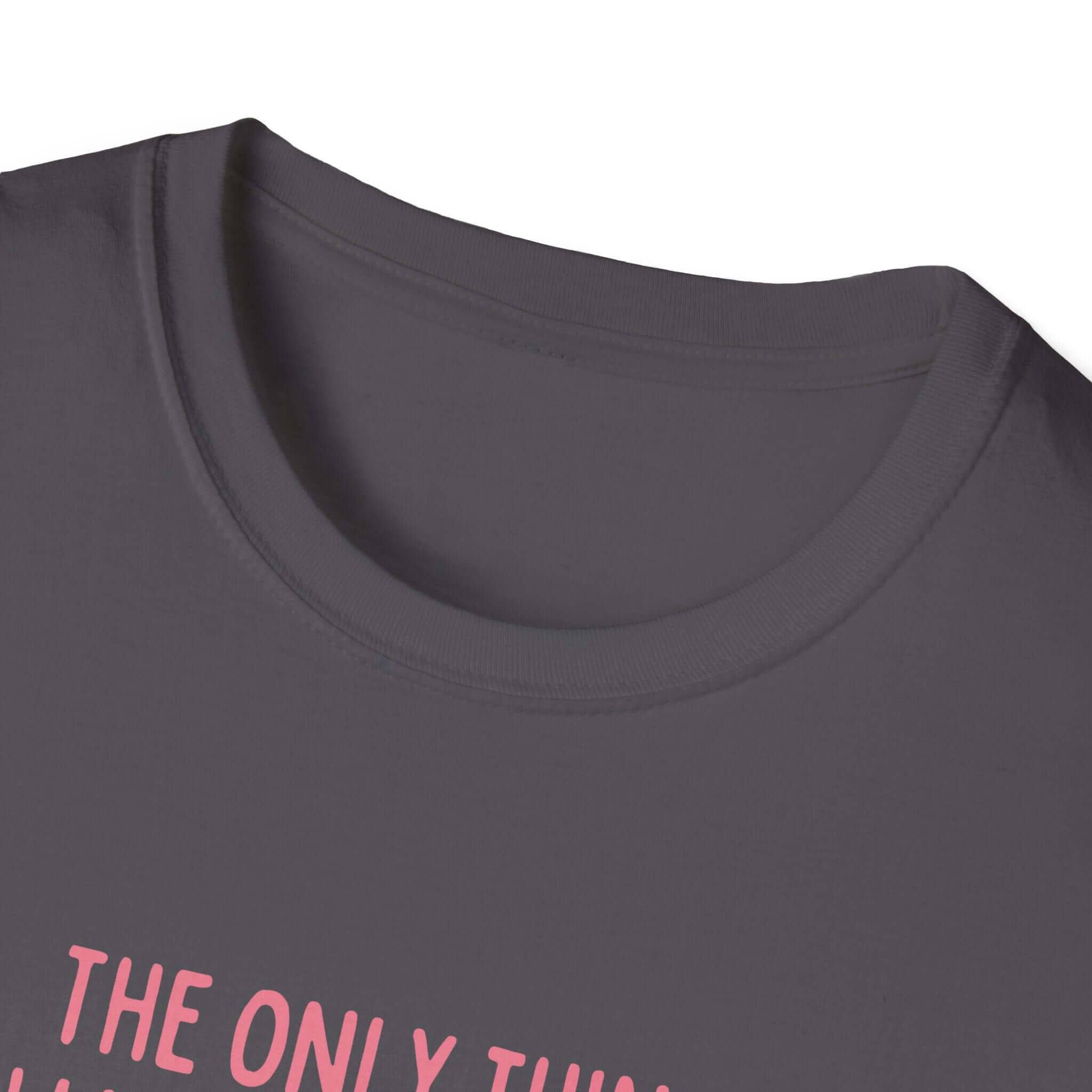 Being a Mother Softstyle T-Shirt in black with pink text, featuring soft and elegant 100% ring-spun cotton fabric for comfort.