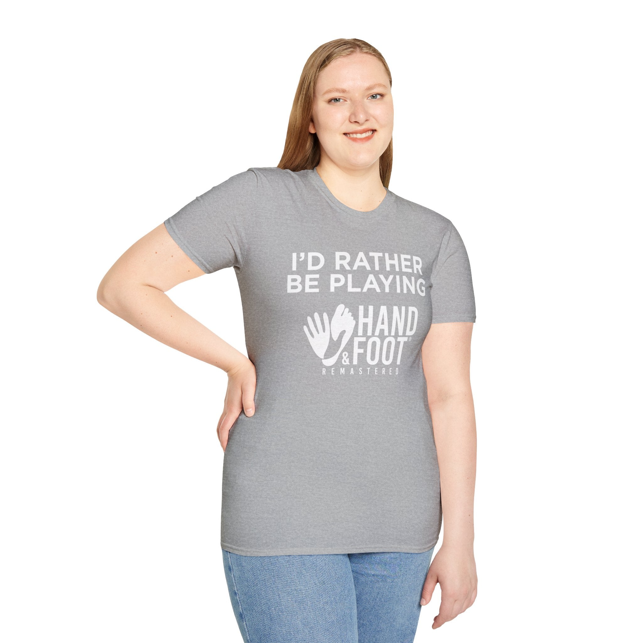 I'd Rather Be Playing Hand & Foot Softstyle T-Shirt