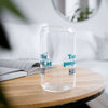 16oz Tears of the People I Beat Sipper Glass on a wooden table, adding a vibrant touch to everyday hydration, perfect for stylish gatherings.