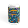 16oz Hand & Foot Remastered Sipper Glass with vibrant colors, ideal for stylish beverage enjoyment at home or gatherings.