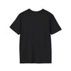 Black "Being a Mother" Softstyle T-Shirt, back view, made from 100% ring-spun cotton offering comfort and elegance, ideal gift for mothers.