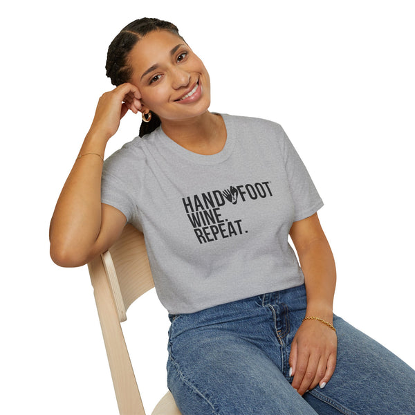 Wine. Repeat. Softstyle T-Shirt