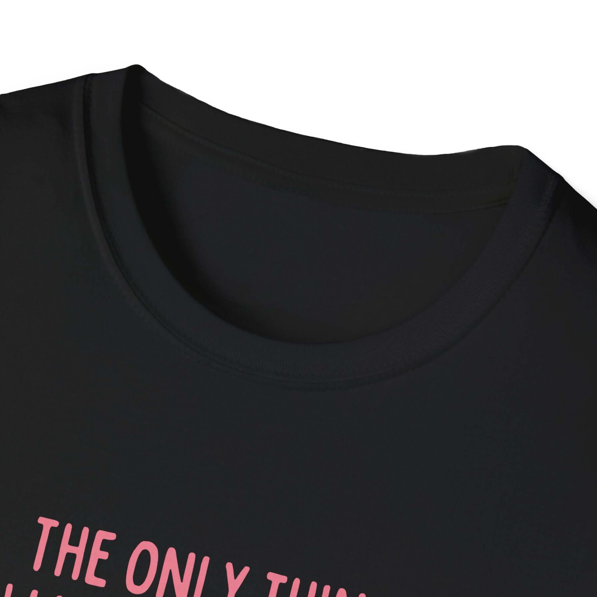 Black 'Being a Mother' T-Shirt with pink text, featuring soft 100% ring-spun cotton ideal for gifting mothers.