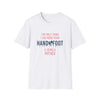 White "Being a Mother" Softstyle T-Shirt with text print, perfect Mother's Day gift, made from 100% ring-spun cotton for comfort and style.