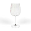 Being a Grandmother Hand & Foot Wine Glass, 12 oz capacity, elegant design, high-quality glass with glossy finish for game nights.
