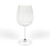 Elegant hand and foot design wine glass for mothers, clear with subtle inscriptions, ideal gift for Mother's Day celebration.