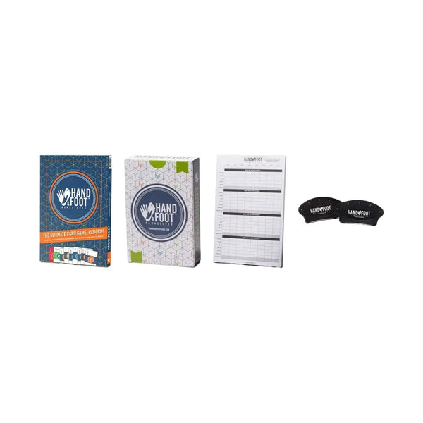Complete Remastered Experience bundle with Hand & Foot Game Sets, Action Pack, 120 Page Scorepad, and Card Holder Sets for 8 players.