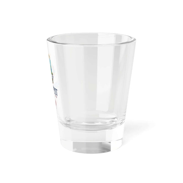 Vibrant Hand & Foot King Shot Glass adding playful touch to any barware collection