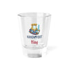 Vibrant Hand & Foot King Shot Glass with colorful king design, perfect for parties and celebrations.