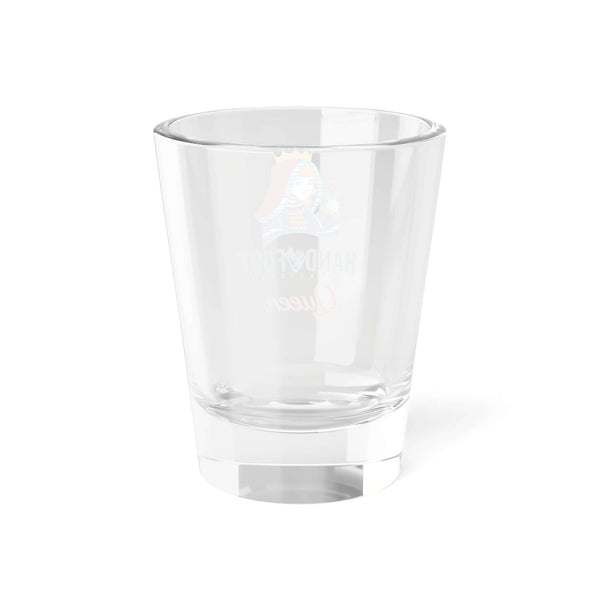 Transparent Hand & Foot Queen Shot Glass with playful design, ideal for lively gatherings and special occasions.