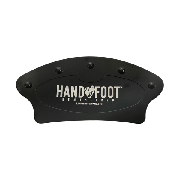 Hand & Foot Remastered black card holder set for playing cards, designed to prevent cards from falling and obstructing other players' views.