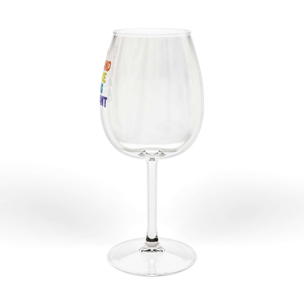 It's My Turn Hand & Foot wine glass, elegant 12 oz glass with colorful text design, ideal for gaming and wine pairing.