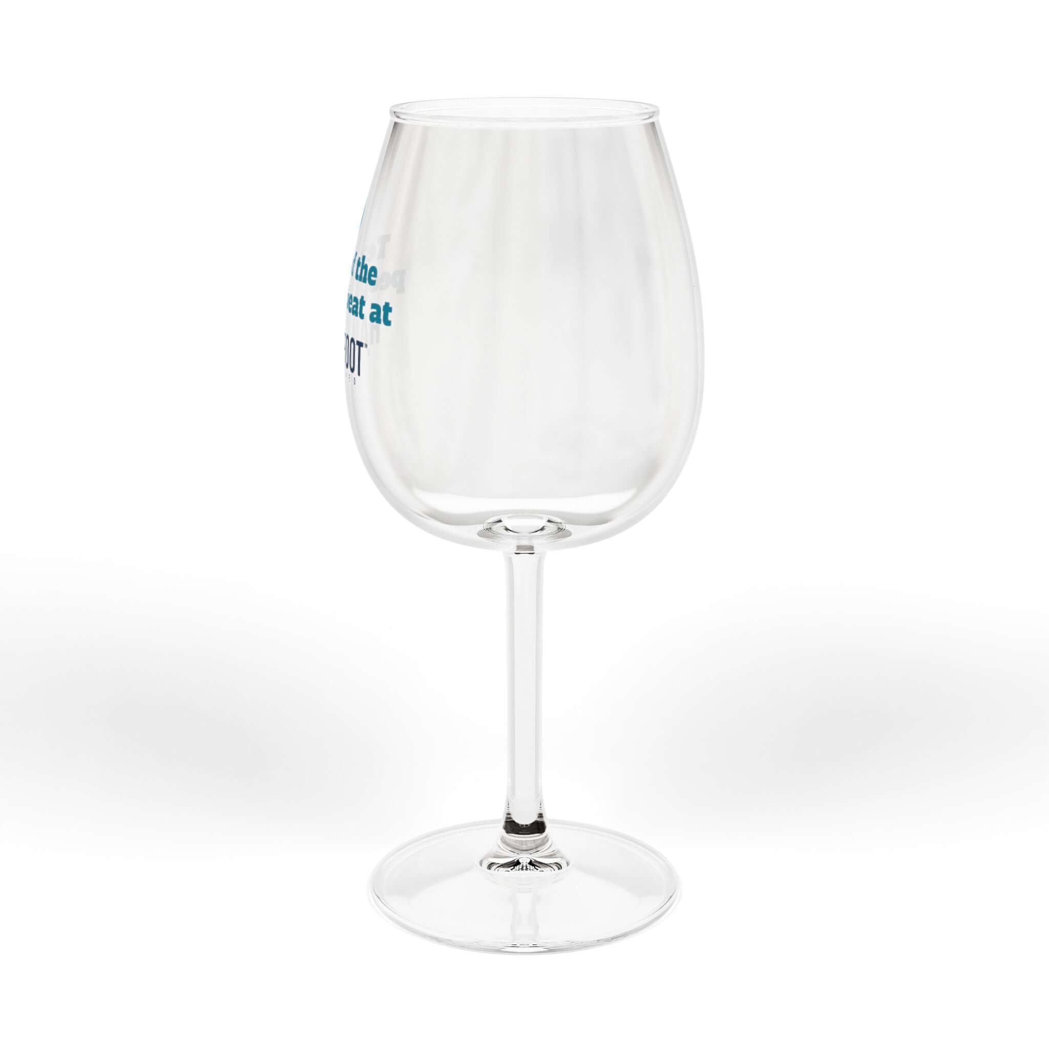 Chic 12 oz wine glass with humorous text, perfect for gaming nights and stylish occasions, made from high-quality glass with a glossy finish.