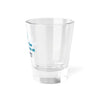 "Tears of the People I Beat" shot glass with vibrant design for parties and gatherings.