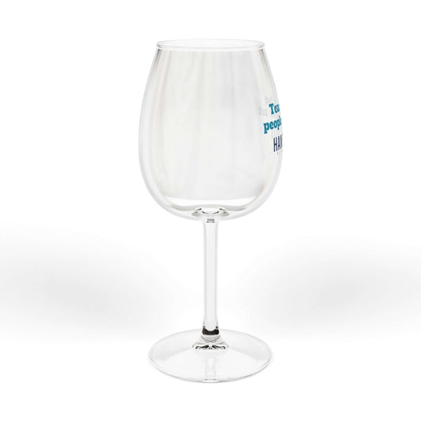 Elegant 12 oz wine glass with humorous text, perfect for game night and enhancing wine enjoyment, made from high-quality glass.