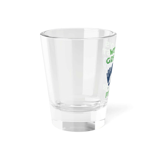 World's Greatest Player Shot Glass with vibrant design, perfect for parties and special occasions, adding fun to any barware collection.